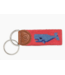 Whale Needlepoint Keychain