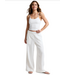 Softwash Linen Easy Wide Leg 29 Pant- White