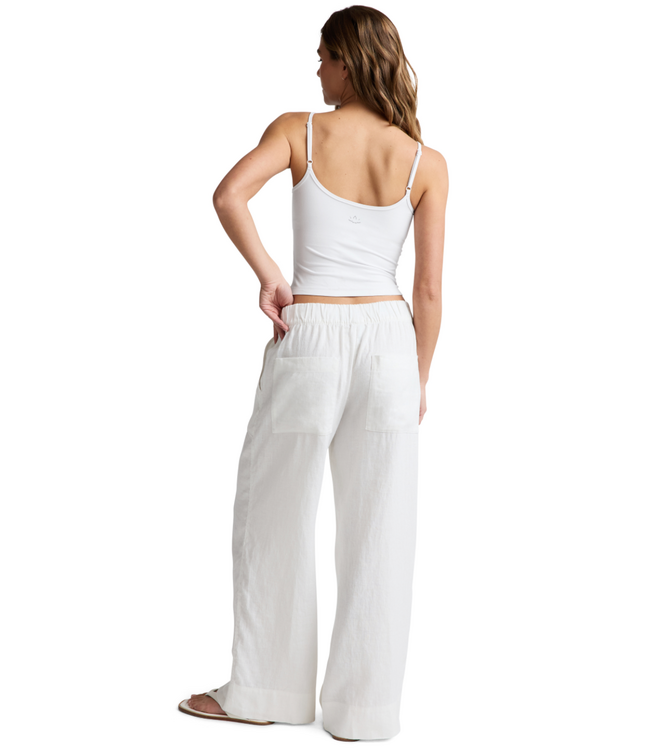 Softwash Linen Easy Wide Leg 29 Pant- White