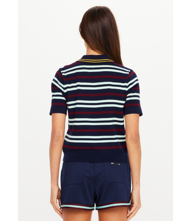 Archie Collared Kit Polo- Stripe