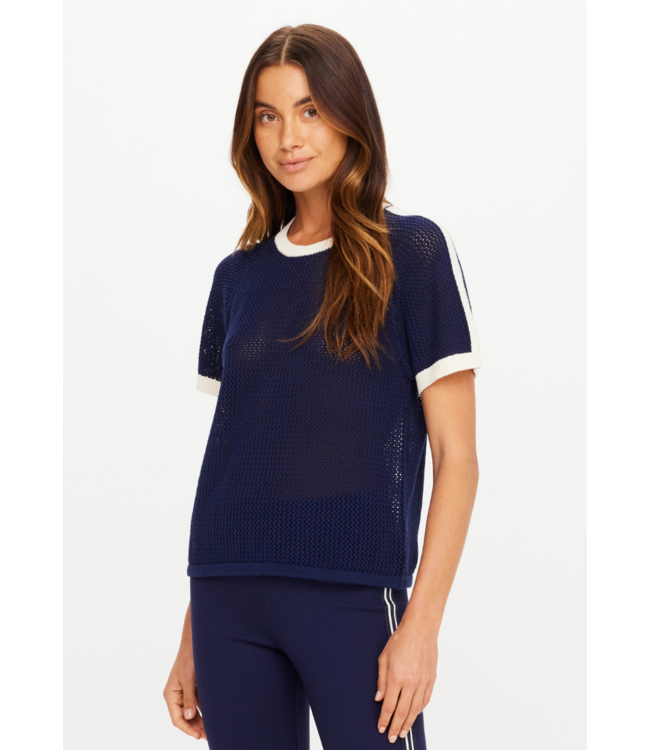 Fenway Jordan Knit Tee- Navy