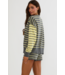 Callie Sweater- Butter Gray Stripe