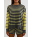 Callie Sweater- Butter Gray Stripe