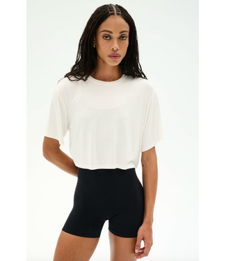 Splits59 Djuna Oversized Crop Tee- White