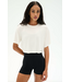Djuna Oversized Crop Tee- White