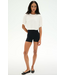 Djuna Oversized Crop Tee- White