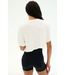 Djuna Oversized Crop Tee- White