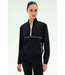 Lyle Woven Nylon Pullover- Black/Cream