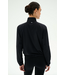 Lyle Woven Nylon Pullover- Black/Cream