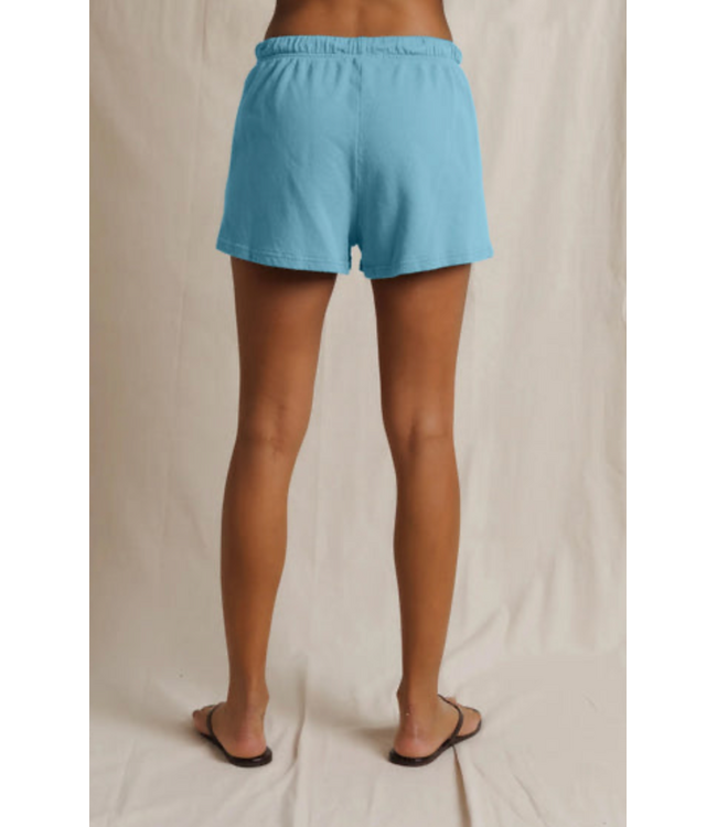 Layla French Terry Shorts- Milky Blue