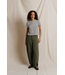 Carter Stripe Crew- Natural/Black