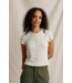 Miriam Lux Button Down Tee- Oatmeal Ash