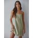 Cleo Linen Mini Dress- Sage