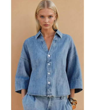Oversized Denim Shirt