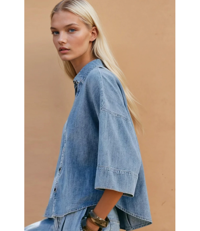 Oversized Denim Shirt