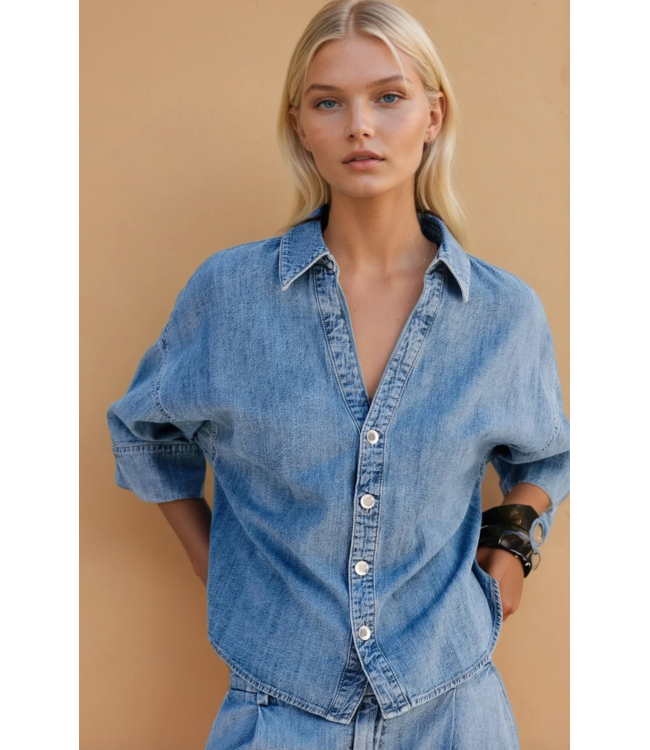 Oversized Denim Shirt