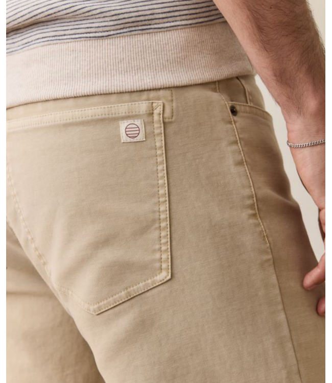 5 Pocket Flex Terry  Pant Slim Fit- Khaki