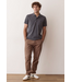 Luxe Slub Pocket Polo- Asphalt