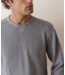Relaxed Cloud 9 Terry Crewneck- Heather Grey Stripe
