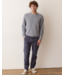 Relaxed Cloud 9 Terry Crewneck- Heather Grey Stripe