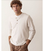 Luxe Jersey Henley- Oatmeal Heather