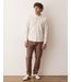 Luxe Jersey Henley- Oatmeal Heather