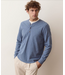 Luxe Jersey Henley- Collegiate Blue Heather