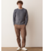 Garment Dye Roll Neck Sweater- Mood Indigo