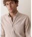 California Oxford Shirt- Taupe Houndstooth