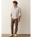 Classic Stretch Selvage Shirt- White/Navy Check