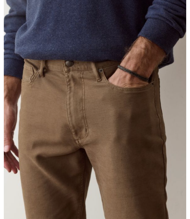 5 Pocket Flex Terry Pant Slim Straight- Daisy Brown