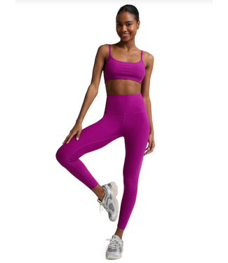 Beyond Yoga Spacedye Caught In The Midi HW Legging- Berry Bliss Heather