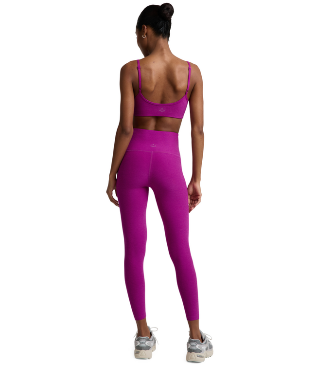 Spacedye Caught In The Midi HW Legging- Berry Bliss Heather