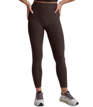Beyond Yoga Spacedye Caught In The Midi HW Legging- Dark Chocolate