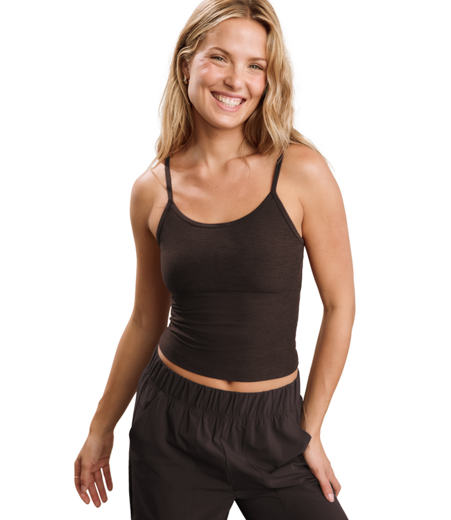 Spacedye Forever Waist Length Tank- Dark Chocolate