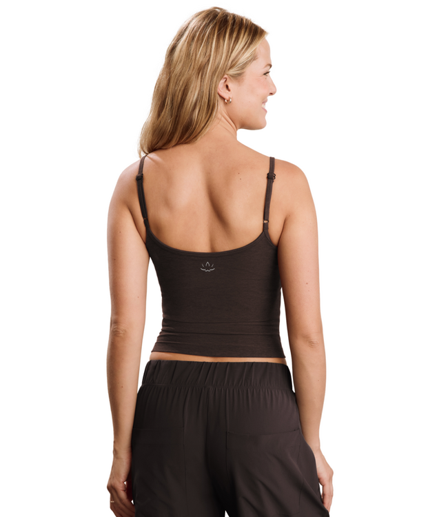 Spacedye Forever Waist Length Tank- Dark Chocolate