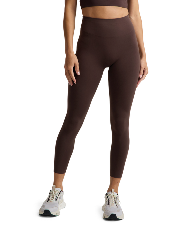 Glowzone High Waisted Midi Legging- Cocoa Plum