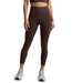 Glowzone High Waisted Midi Legging- Cocoa Plum