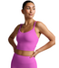 Glowzone Strappy Cropped Tank- Electric Fuchsia