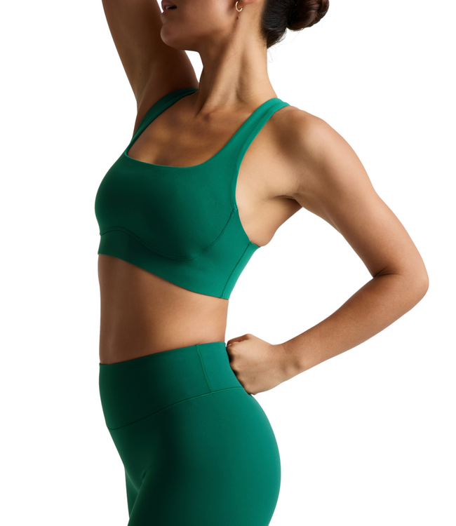 Glowzone Medium Impact Bra- Legacy Pine
