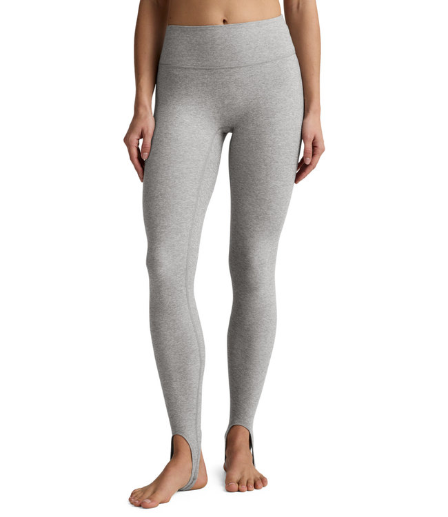 Spacedye Stirrup High Waisted Legging- Silver Mist