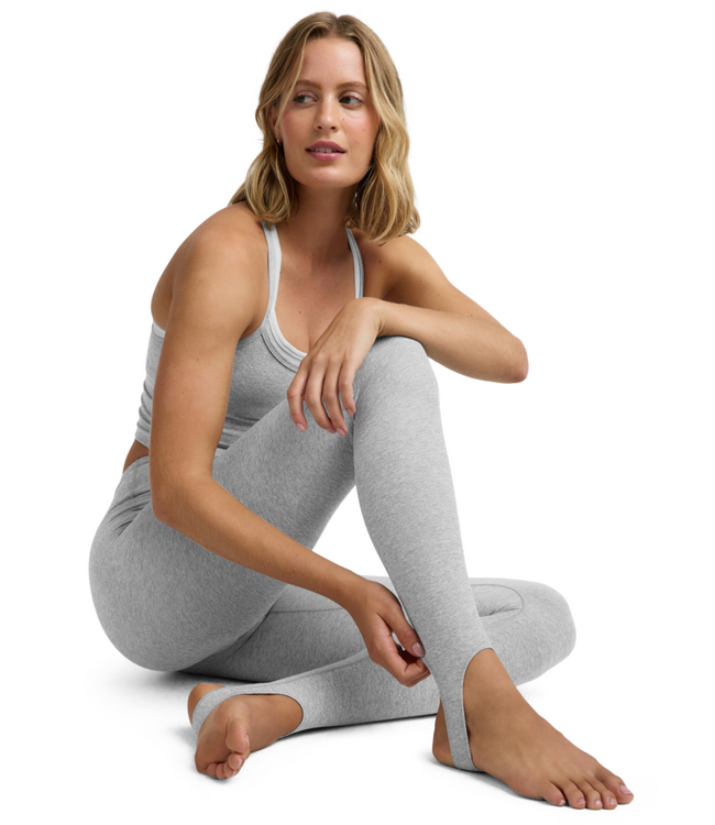 Spacedye Stirrup High Waisted Legging- Silver Mist