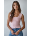 Double Layer Seamless Top- Powder Pink