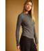 Half Snap Waffle Long Sleeve- Charcoal