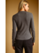 Half Snap Waffle Long Sleeve- Charcoal