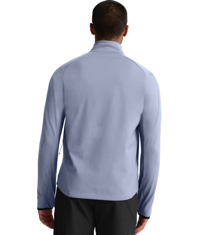 Pacer Fleece QZ Mens Pullover- Dusty Blue