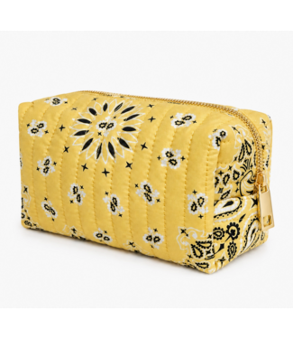 Bandana Cosmetic Case- Butter Yellow