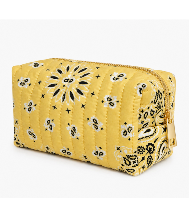 Bandana Cosmetic Case- Butter Yellow