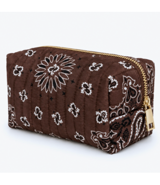 Bandana Cosmetic Case- Coco Brown