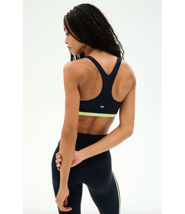 Maci Airweight Bra- Indigo/Limeade